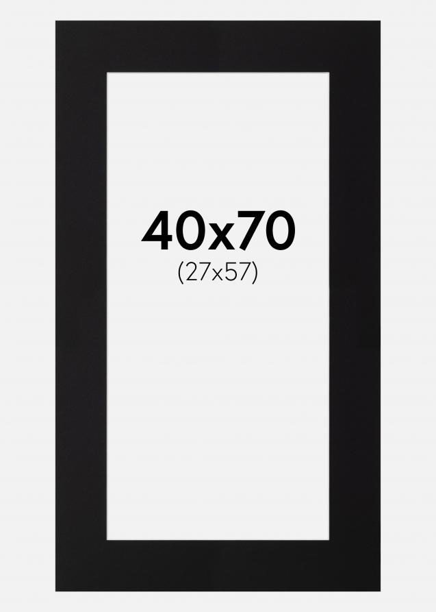 Paspatuuri Canson Musta (Valkoinen keskus) 40x70 cm (27x57)