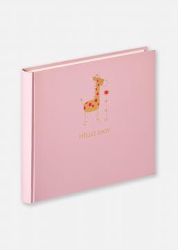 Hello Vauvaalbumi Vaaleanpunainen - 25x28 cm (50 Valkoista sivua / 25 lehte)