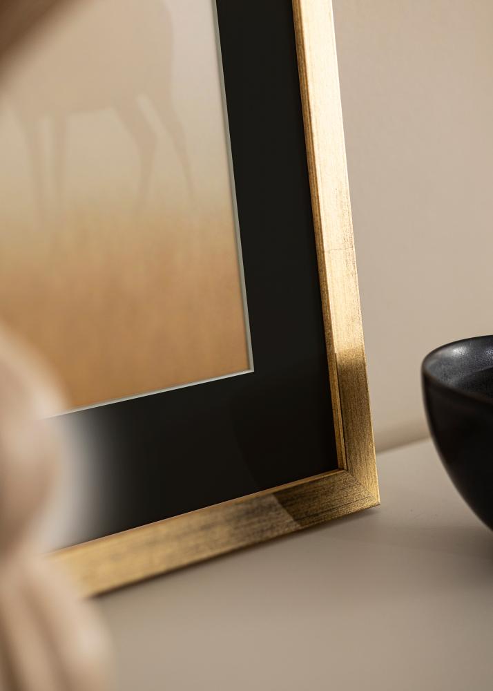 Kehys Stilren Kulta 20x25 cm - Paspatuuri Musta 15x20 cm