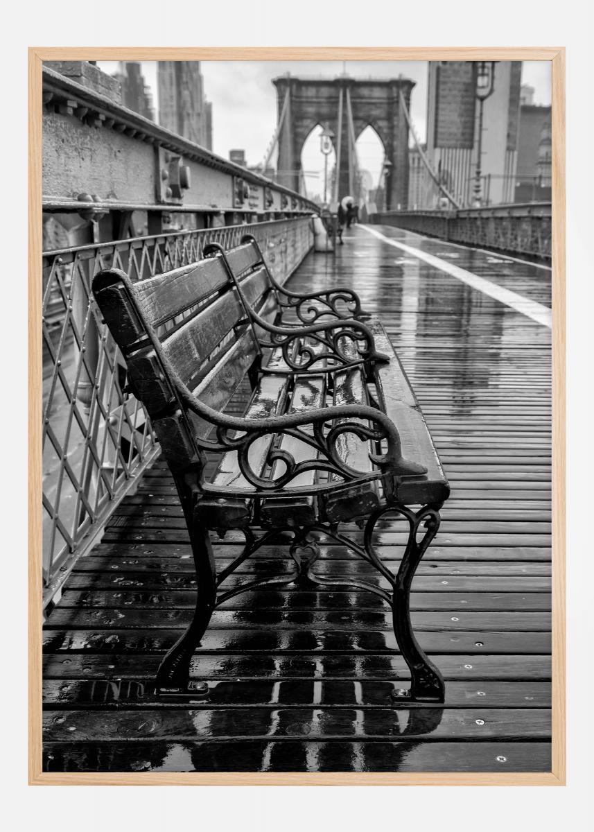 Rainy day on the bridge Juliste