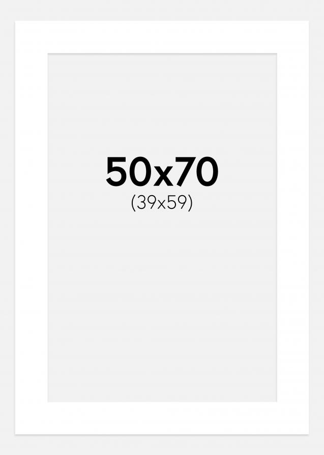 Paspatuuri Supervalkoinen (Valkoisella keskustalla) 50x70 cm (39x59 cm)