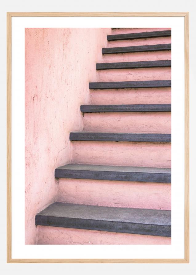 Pink stairs Juliste