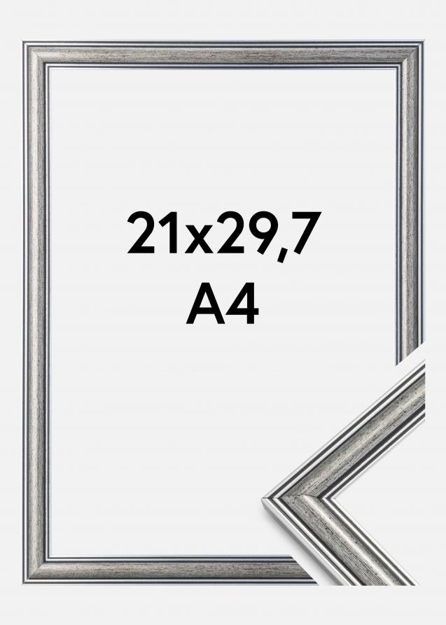 Kehys Frigg Hopeanvärinen 21x29,7 cm (A4)