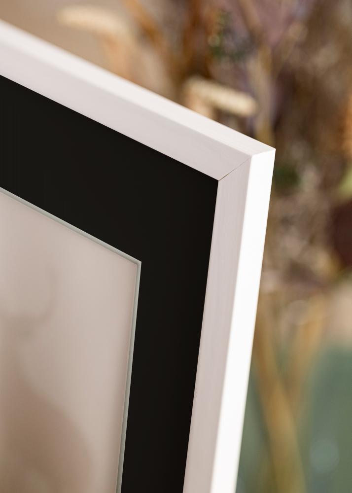 Kehys Stilren Valkoinen 40x50 cm - Paspatuuri Musta 27,5x37 cm
