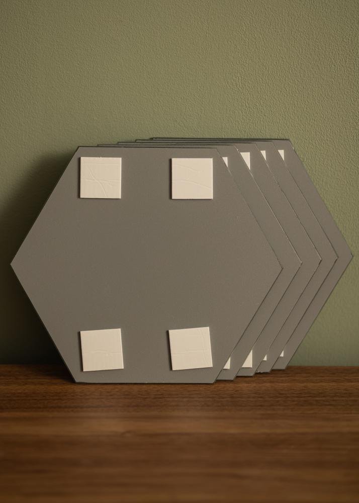 Peilisetti Hexagon 18x21 cm - 5 Kpl