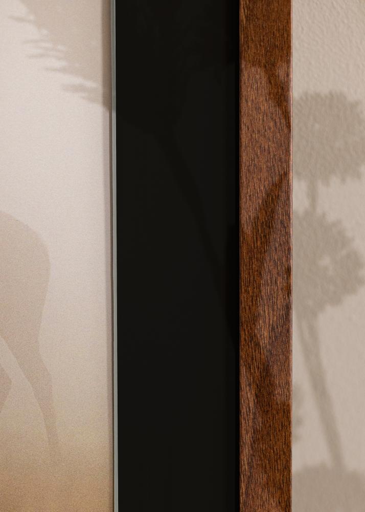 Kehys Stilren Warm Brown 30x40 cm - Passepartout Musta 21x29,7 cm (A4)