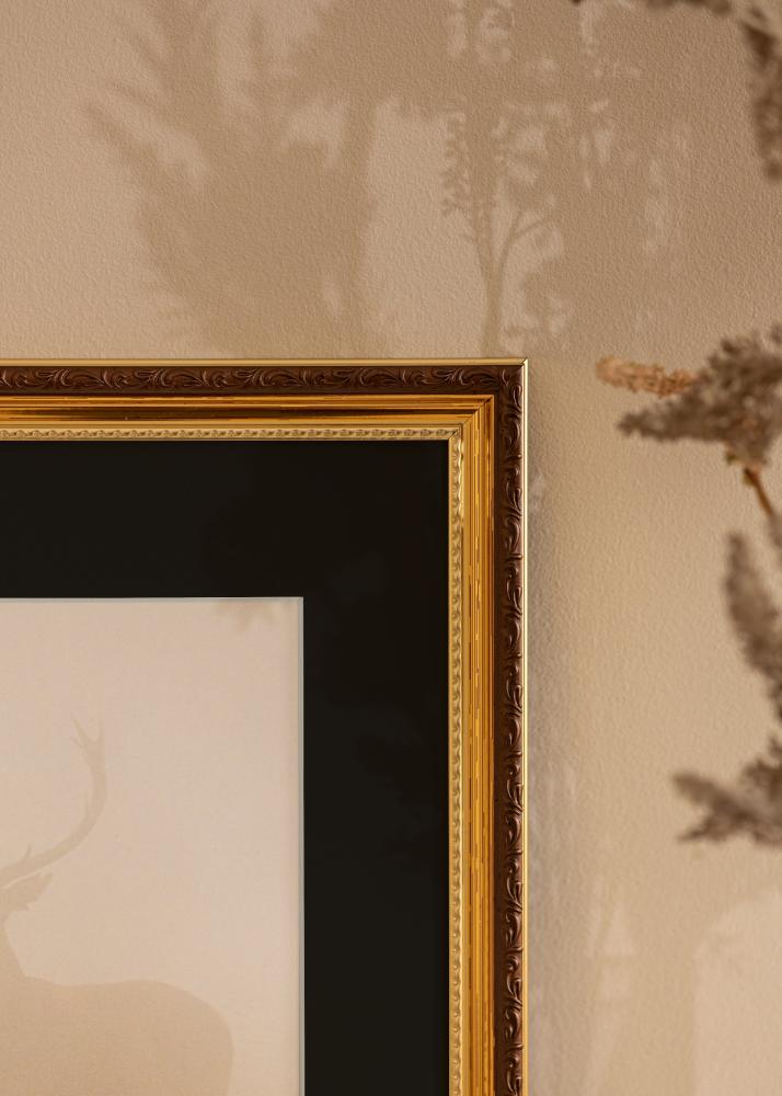 Kehys Abisko Kulta 40x60 cm - Paspatuuri Musta 32,9x48,3 cm (A3+)