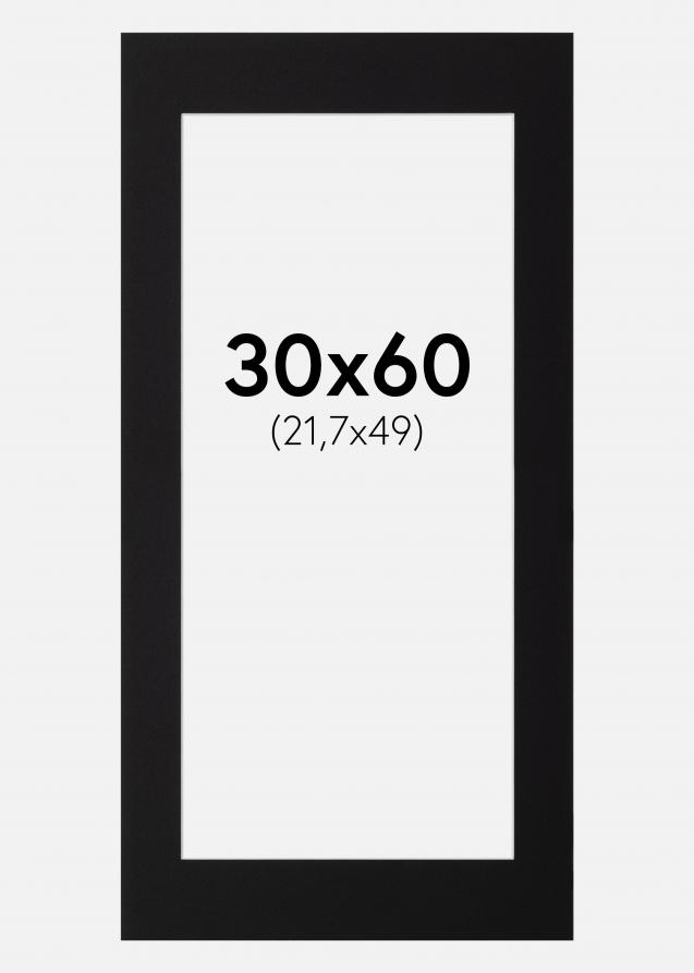 Paspatuuri Musta Standard (Valkoinen Keskus) 30x60 cm (21,7x49)