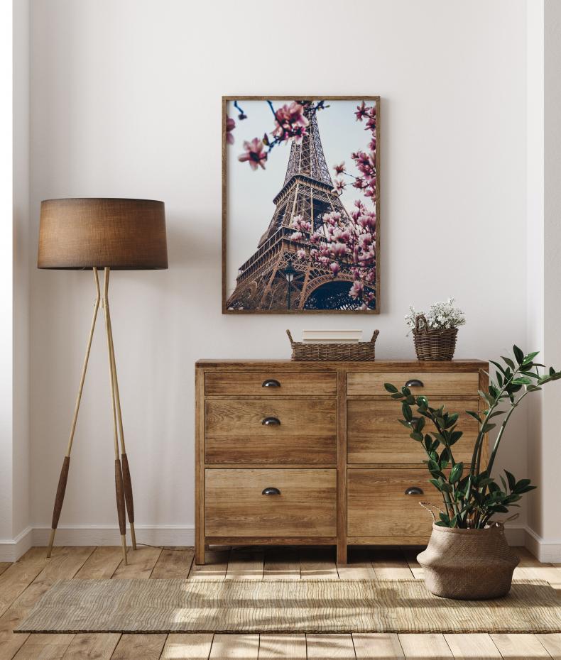 Eiffel Tower Blossoms Juliste