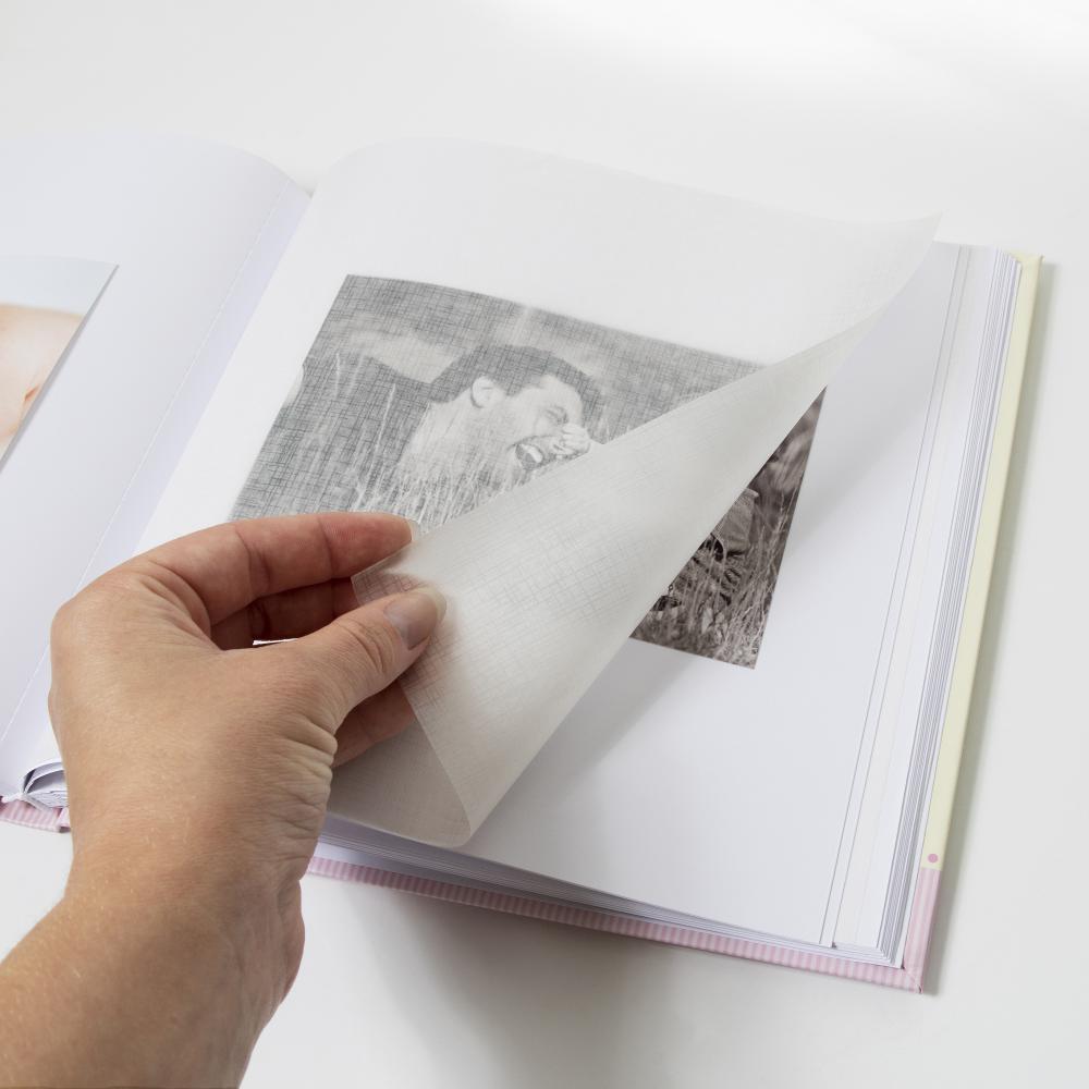 Vauva-albumi Alison Sininen 24x24 cm (40 Valkoista sivua / 20 lehte)