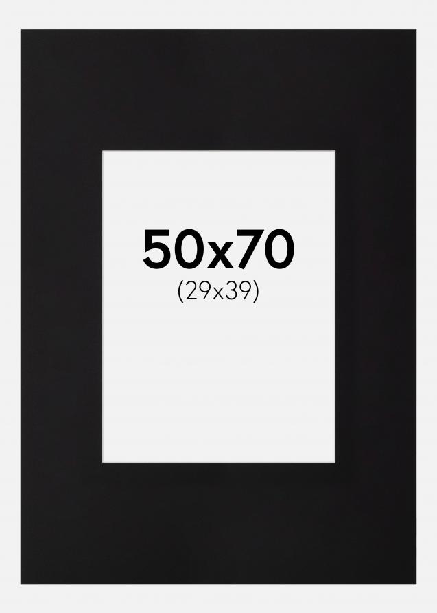 Paspatuuri XL Musta (Valkoinen Keskus) 50x70 cm (29x39)