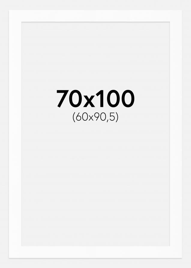 Passepartout Valkoinen Standard (Valkoinen keskus) 70x100 cm (60x90,5)