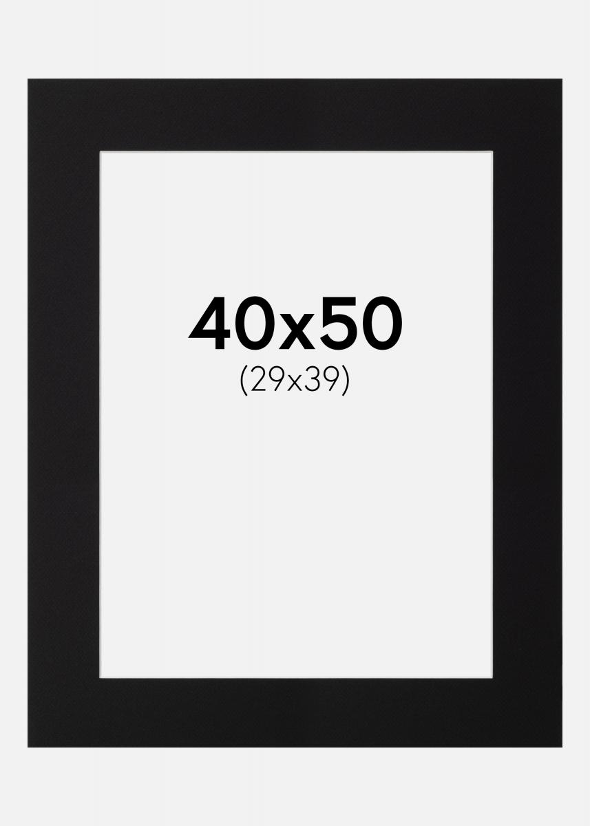 Paspatuuri Musta (Valkoinen keskus) 40x50 cm (29x39)