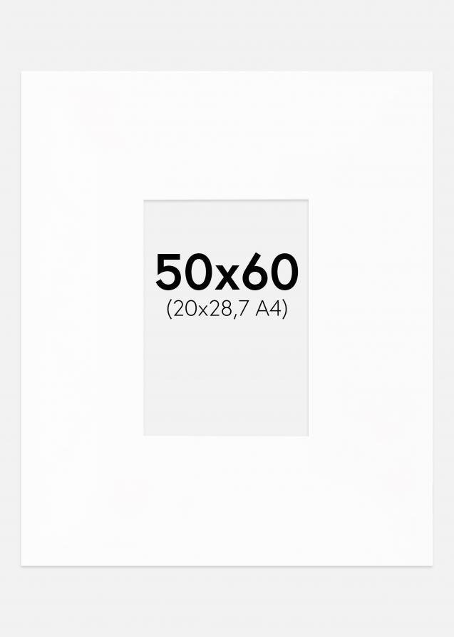 Paspatuuri XXL Standard Valkoinen (Valkoinen Keskus) 50x60 cm (20x28,7 - A4)