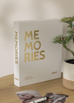 KAILA MEMORIES Cream - Coffee Table Photo Album (60 Mustaa sivua / 30 lehteä)