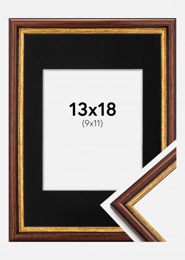 Kehys Horndal Ruskea 13x18 cm - Paspatuuri Musta 10x12 cm