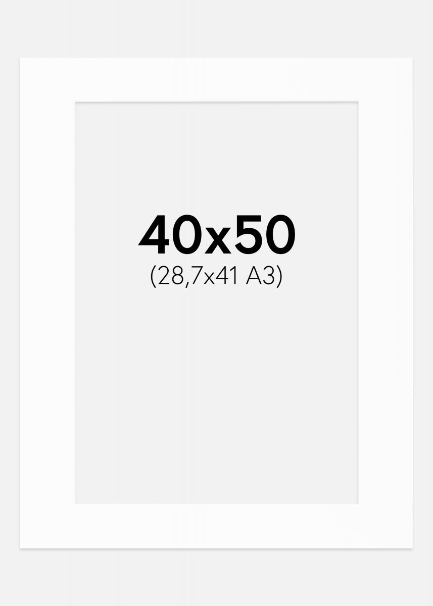 Paspatuuri Valkoinen (Valkoinen keskus) 40x50 cm (28,7x41 - A3)