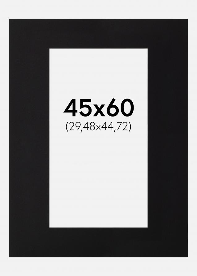 Paspatuuri Musta Standard (Valkoinen Keskus) 45x60 cm (29,48x44,72)
