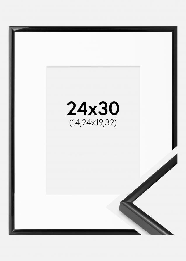 Kehys BGA Modern Style Musta 24x30 cm - Passepartout Valkoinen 6x8 inches