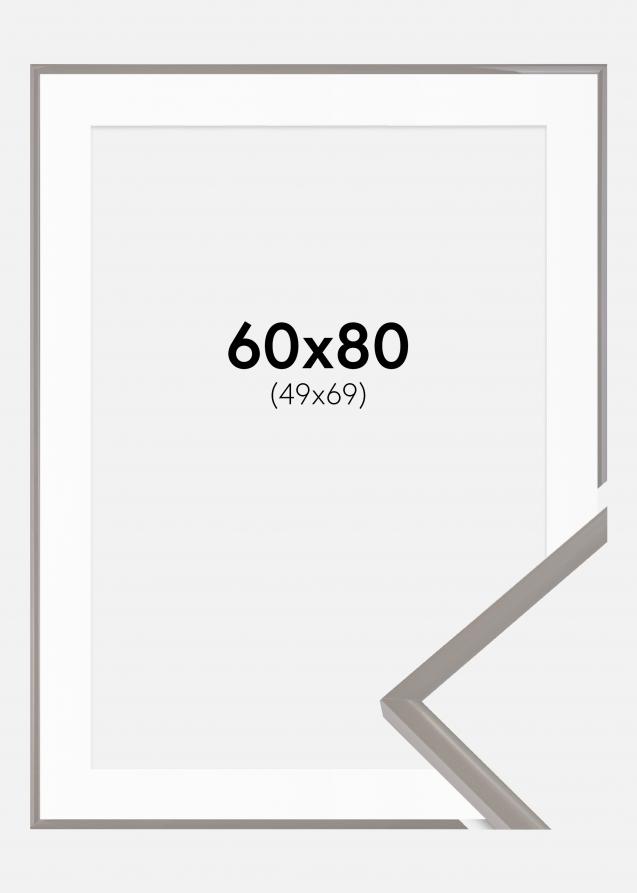 Kehys New Lifestyle Earth Grey 60x80 cm - Passepartout Valkoinen 50x70 cm