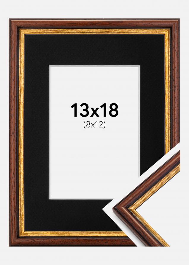 Kehys Horndal Ruskea 13x18 cm - Paspatuuri Musta 9x13 cm