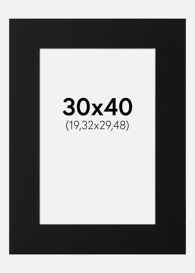 Paspatuuri Canson Musta (Valkoinen keskus) 30x40 cm (19,32x29,48)