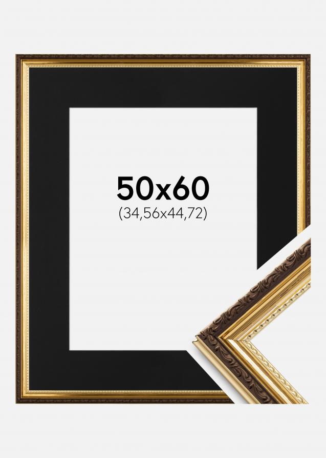 Kehys Abisko Kulta 50x60 cm - Paspatuuri Musta 14x18 tuumaa (35,56x45,72 cm)