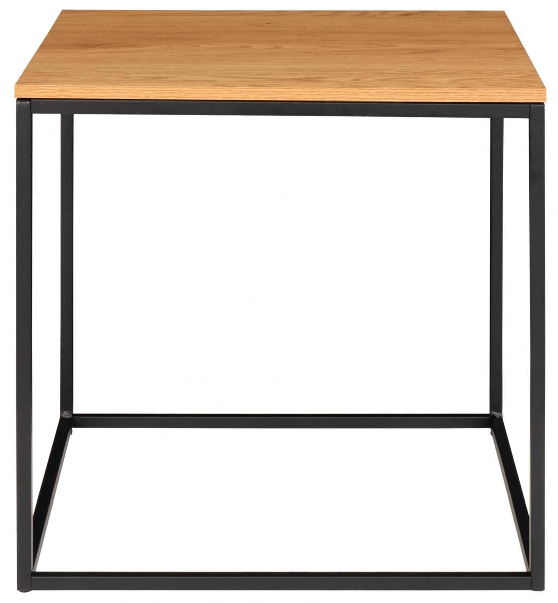 Sivupöytä Vita 45x45 cm - Musta/Tammi