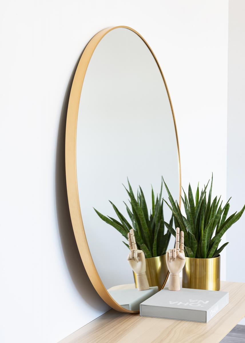 KAILA Round Mirror - Edge Gold 110 cm Ø