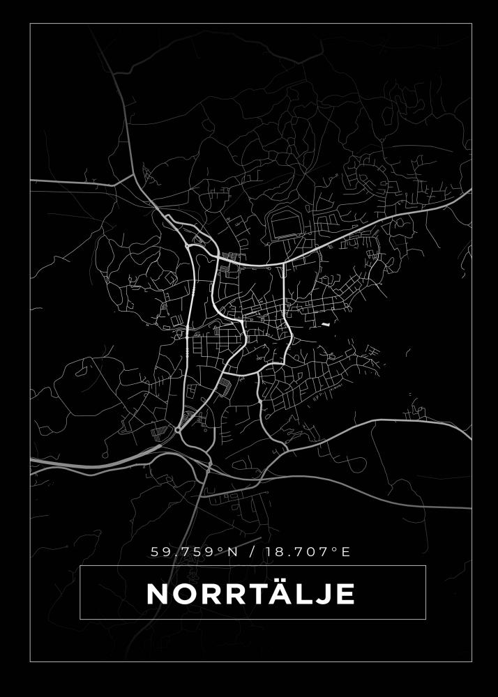 Kartta - Norrtlje - Musta Juliste