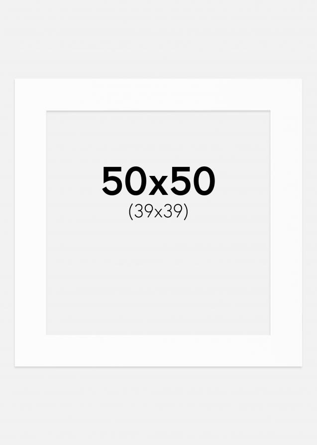 Paspatuuri Valkoinen (Valkoinen keskus) 50x50 cm (39x39)