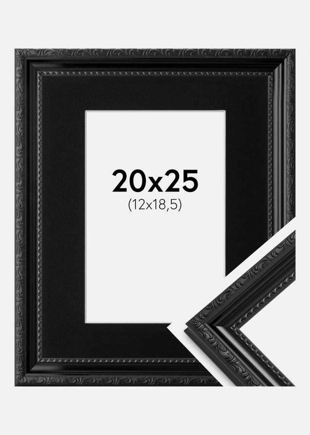 Kehys Abisko Musta 20x25 cm - Paspatuuri Musta 13x19,5 cm