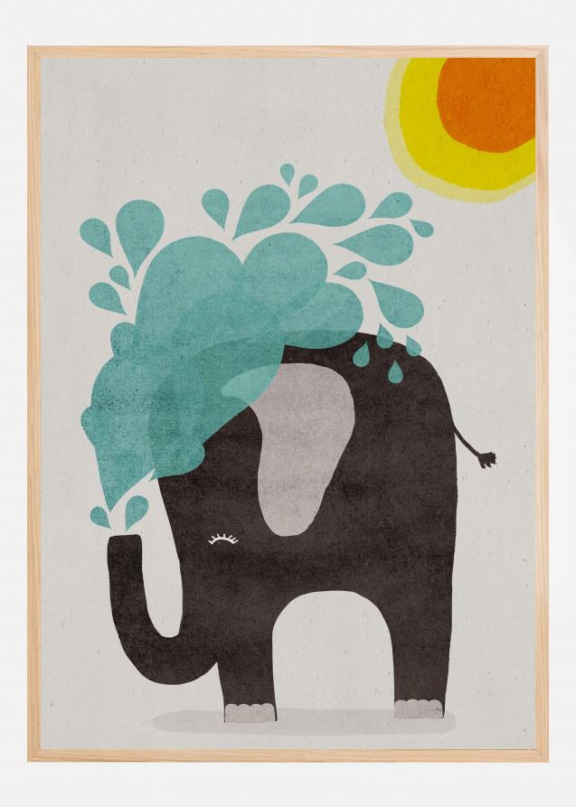 Funny elephant Juliste