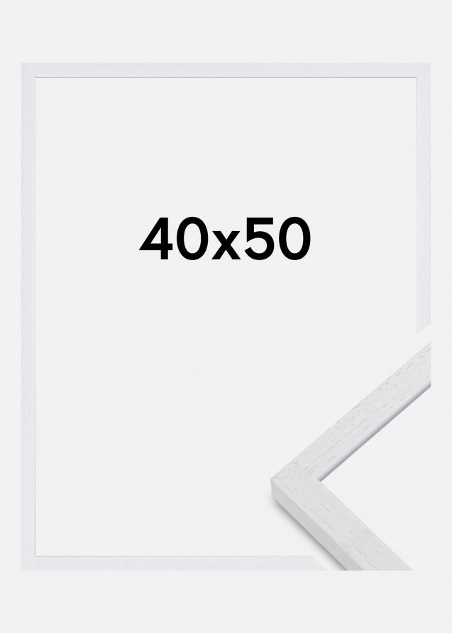 Valokuvakehys Glendale Matta heijastamaton lasi Valkoinen 40x50 cm