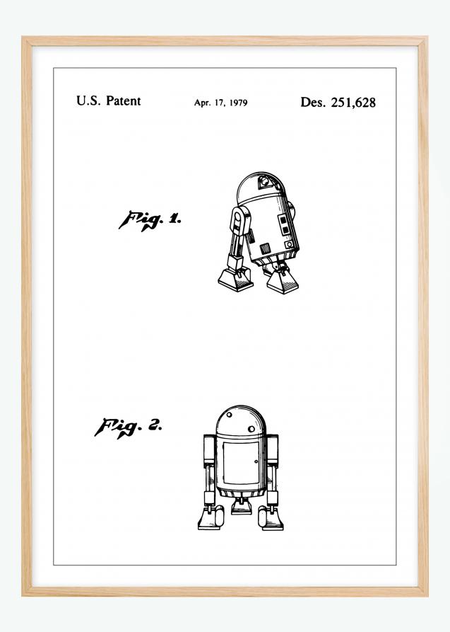 Patentti Piirustus - Star Wars - R2-D2 Juliste