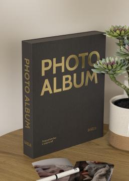 KAILA PHOTO ALBUM Black - Coffee Table Photo Album (60 Mustaa sivua)