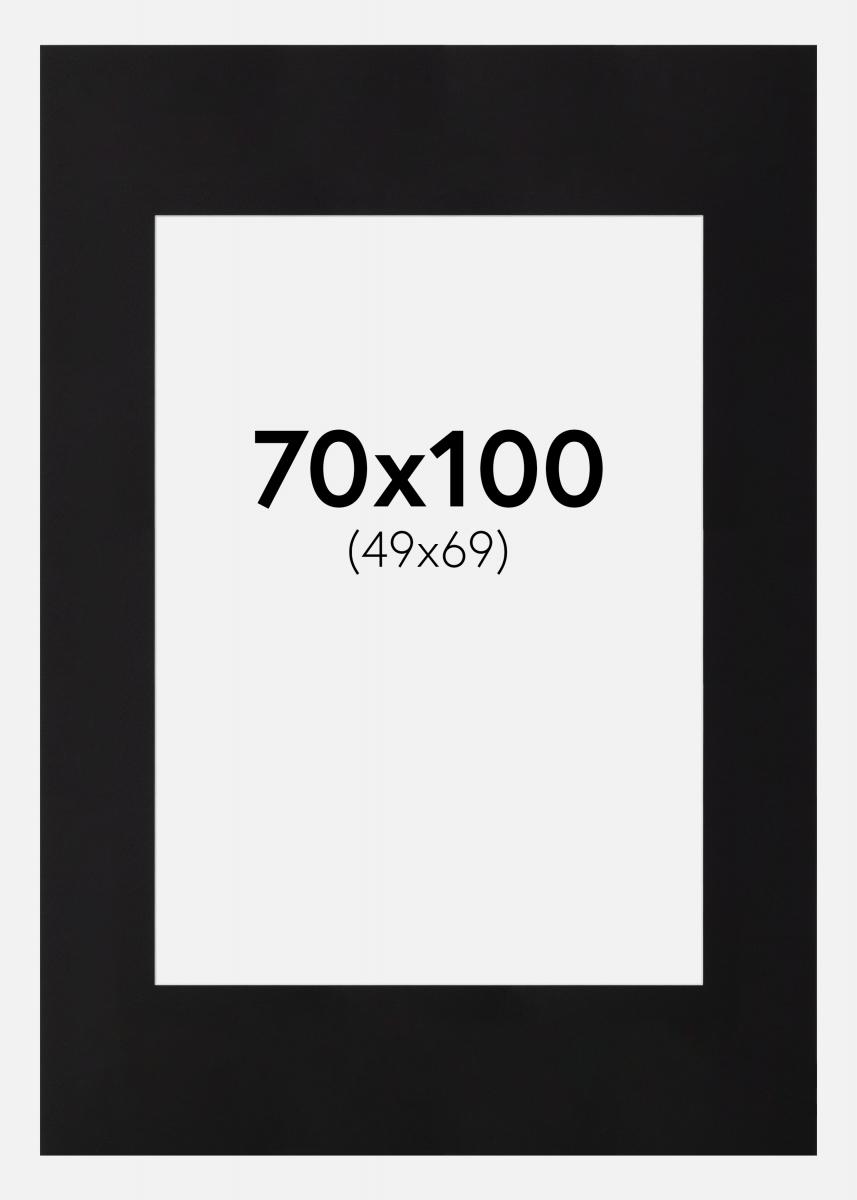 Paspatuuri Musta (Valkoinen keskus) 70x100 cm (49x69)