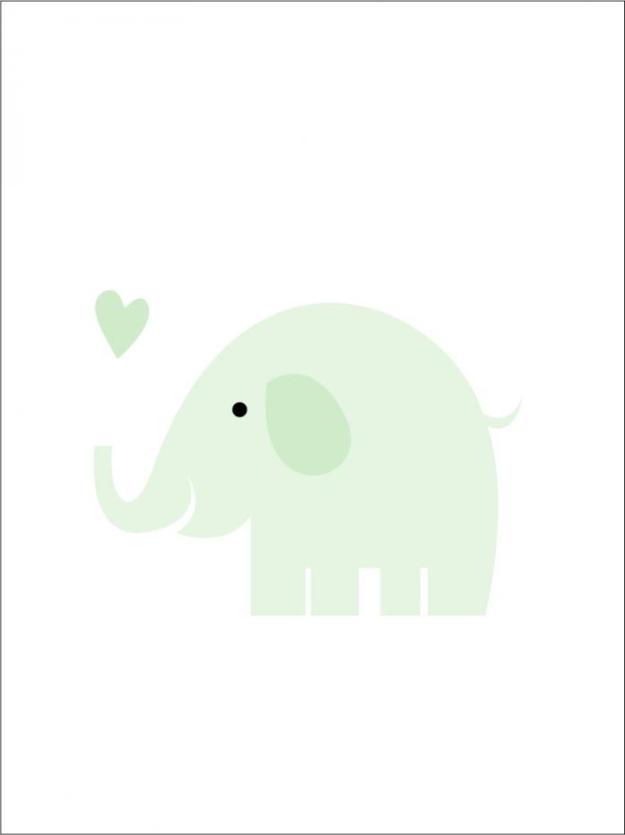 Elefant Solo - Mintunvihre Juliste