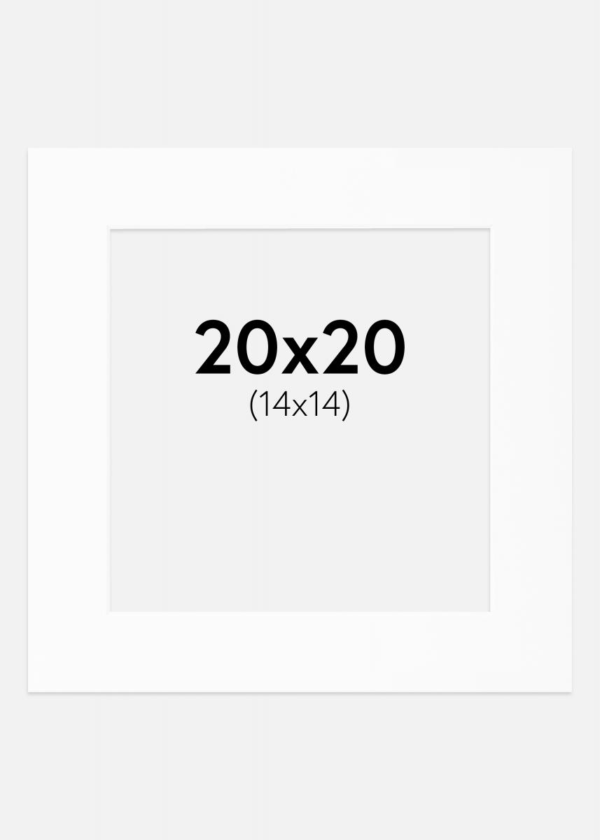 Paspatuuri Valkoinen Standard (Valkoinen keskus) 20x20 cm (14x14)