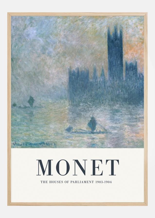 Claude Monet -The Houses of Parliament Juliste