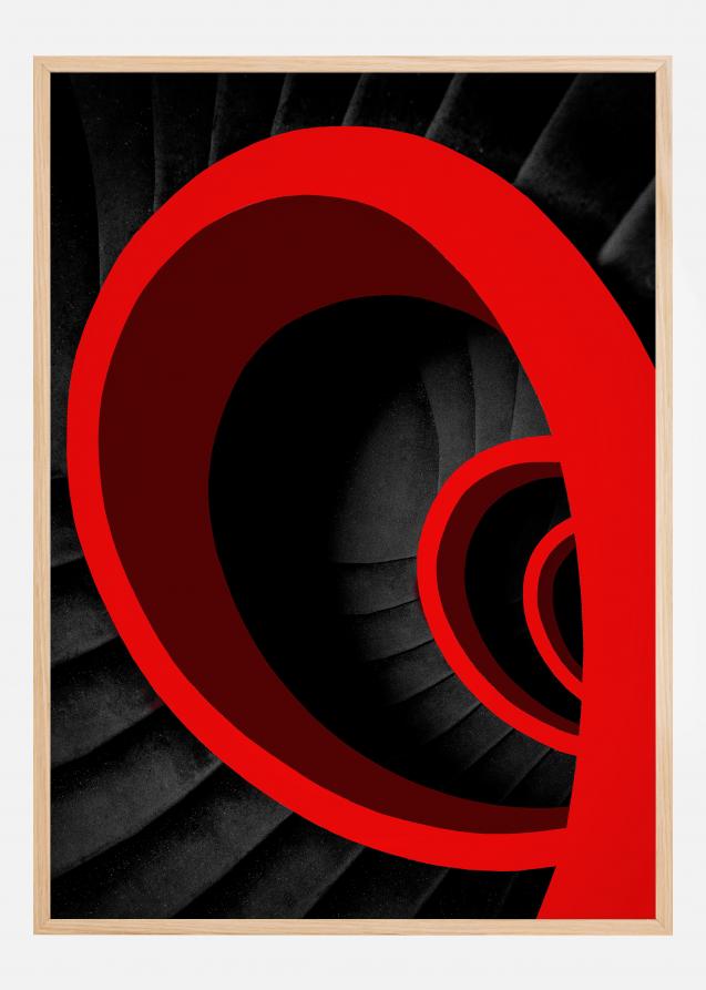 A red spiral Juliste