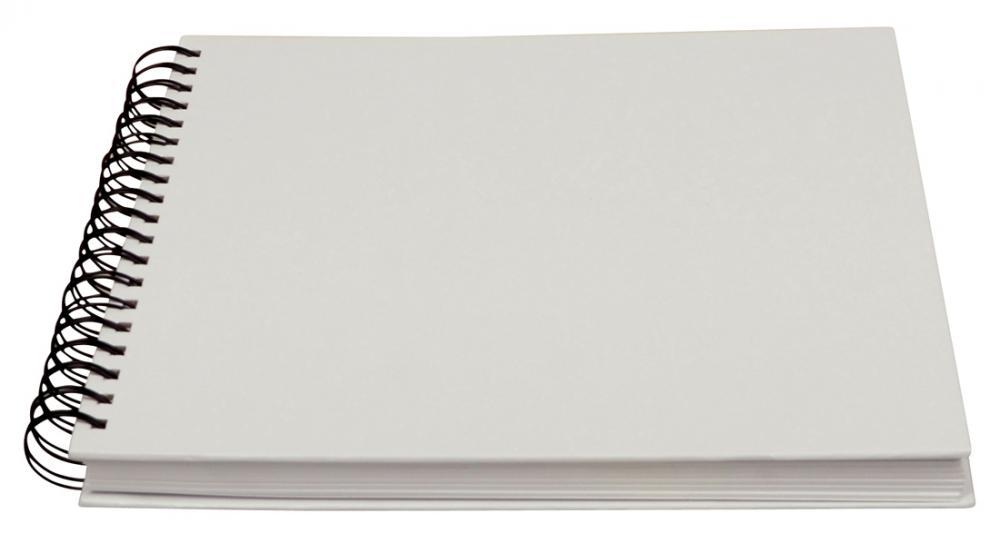 Neli Spiraalialbumi Valkoinen - 25x25 cm (80 Valkoista sivua / 40 lehte)