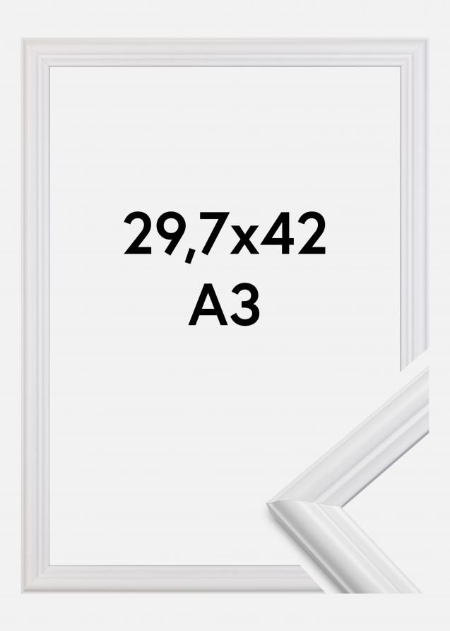 Kehys Siljan Akryylilasi Valkoinen 29,7x42 cm (A3)