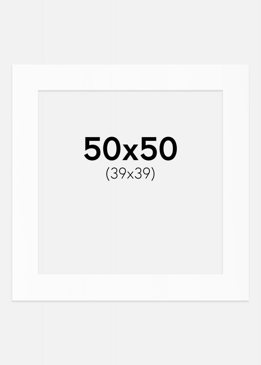 Paspatuuri Valkoinen Standard (Valkoinen keskus) 50x50 cm (39x39)