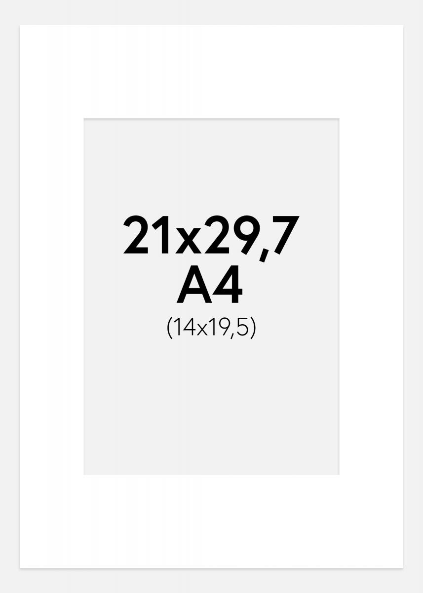 Paspatuuri Puhtaan valkoinen A4 21x29,7 cm (14x19,5 cm)
