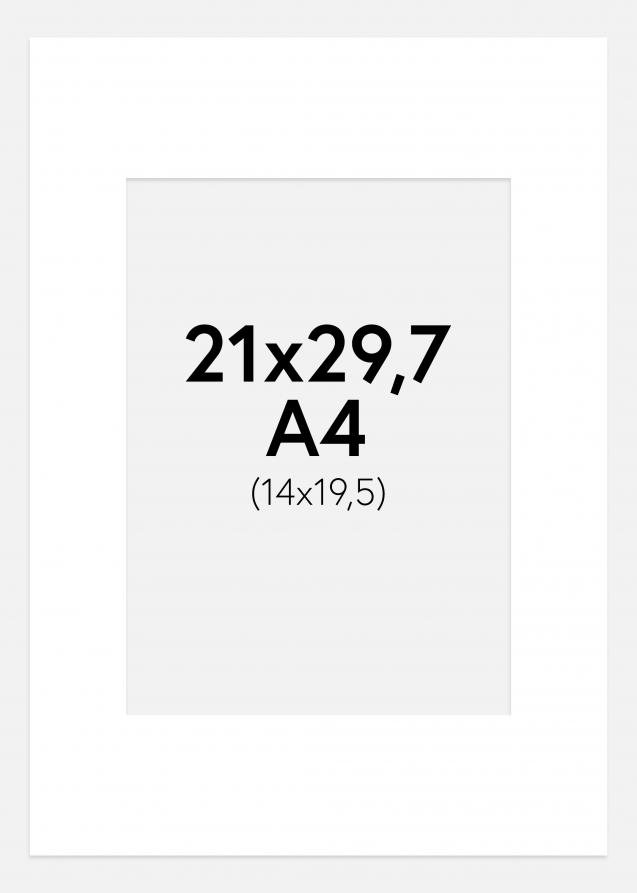 Paspatuuri Puhtaan valkoinen A4 21x29,7 cm (14x19,5 cm)