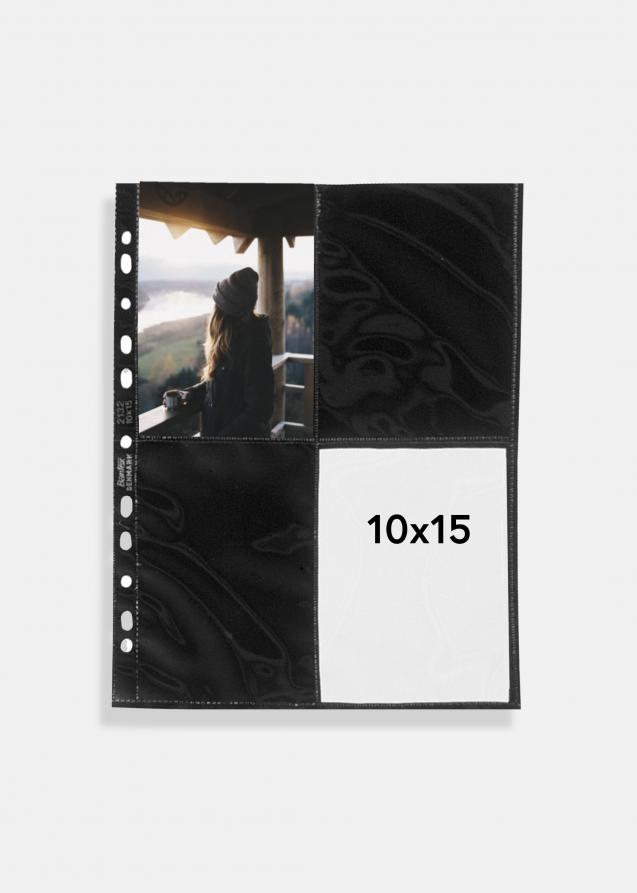Valokuvataskut 10x15 cm Pysty - 10-pakkaus Mustaa