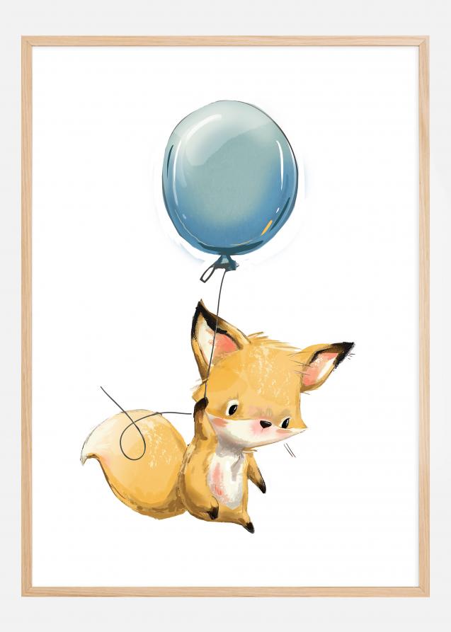 Fox Balloon Juliste