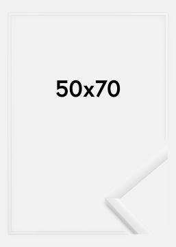 New Lifestyle on ohut, tyylikäs valkoinen taulunkehys. Koko - 50x70 cm