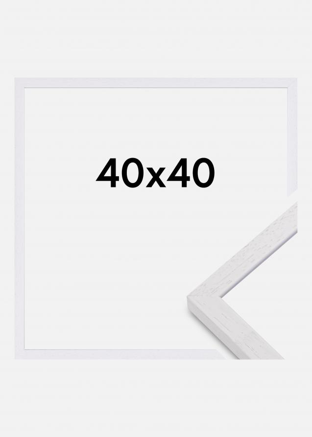 Valokuvakehys Glendale Matta heijastamaton lasi Valkoinen 40x40 cm